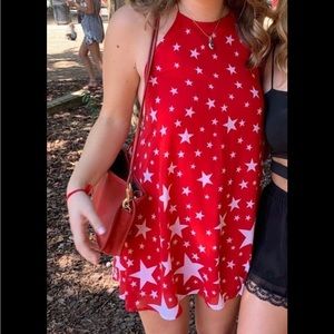 Show me your mumu red star dress